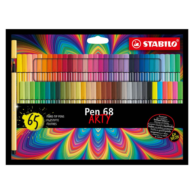 Load image into Gallery viewer, Stabilo pen 68 - viltstift - arty - set met 65 stuks
