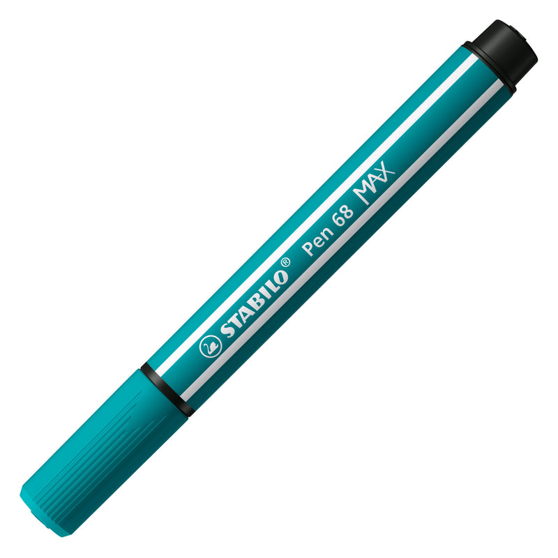 Load image into Gallery viewer, Stabilo pen 68 max - viltstift met dikke beitelpunt - turquoiseblauw
