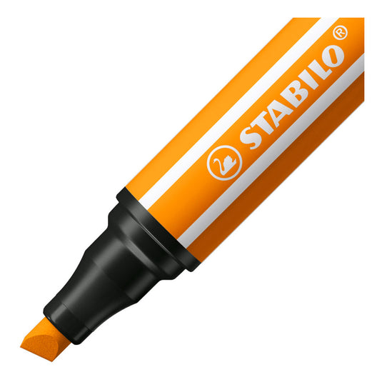 Stabilo pen 68 max - viltstift met dikke beitelpunt - oranje