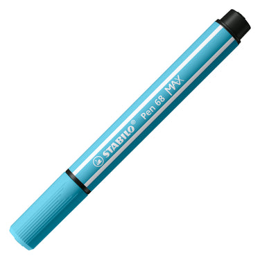 Stabilo pen 68 max - viltstift met dikke beitelpunt - azuurblauw