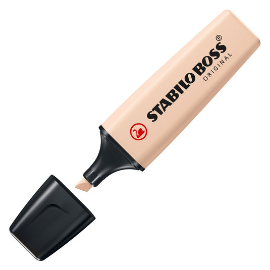 Stabilo boss original - markeerstift - set 4 stuks - naturecolors