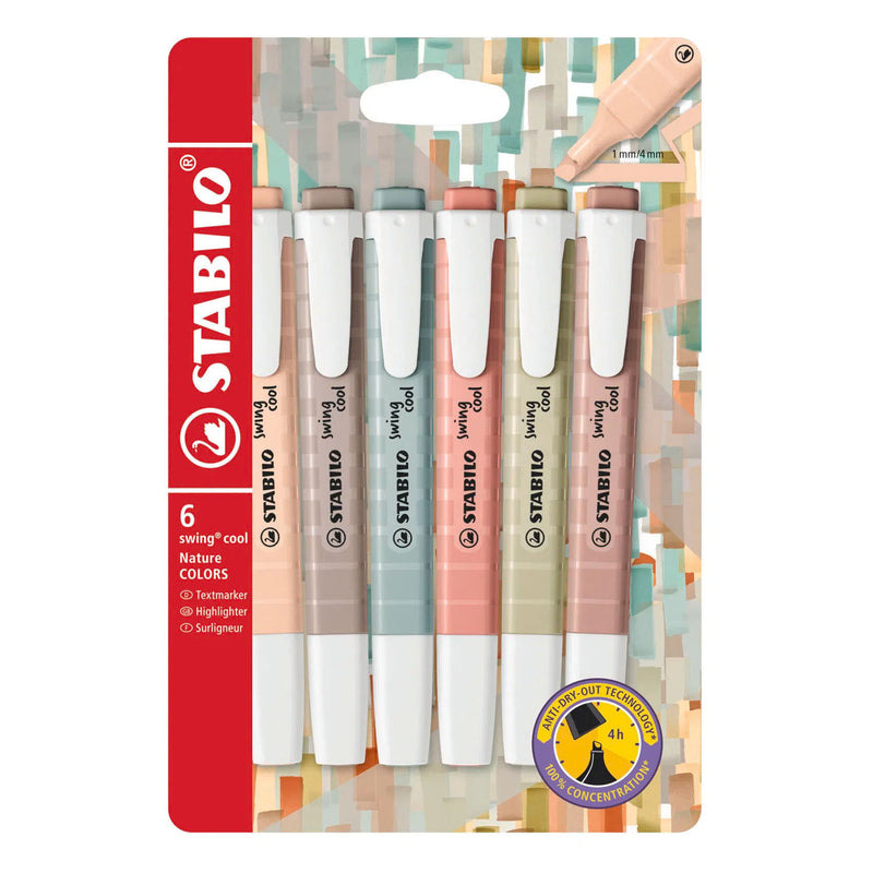 Load image into Gallery viewer, Stabilo swing cool naturecolors markeerstiften - 6dlg.

