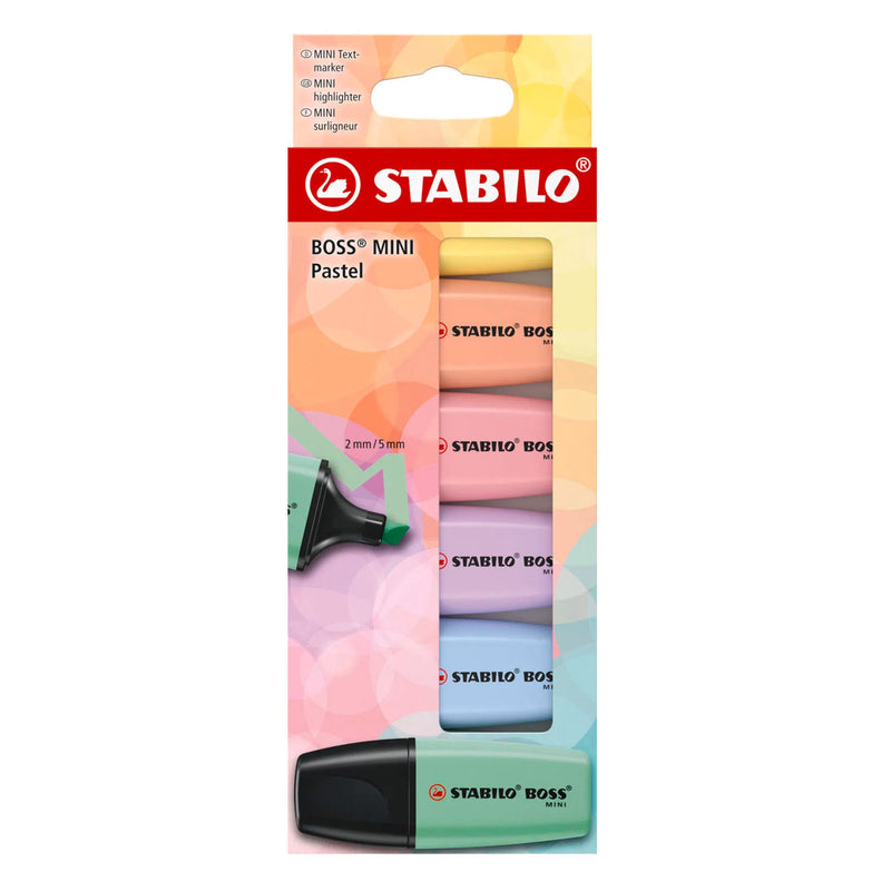 Load image into Gallery viewer, Stabilo boss mini pastel markeerstiften - 6dlg.
