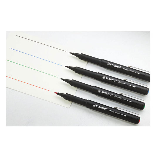 Stabilo dr!ver medium fineliners - 4dlg.