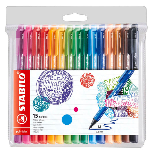 Stabilo pointmax fineliners - 15dlg.