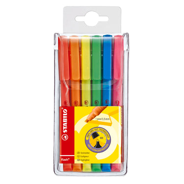 Stabilo flash markeerstiften - 6dlg.
