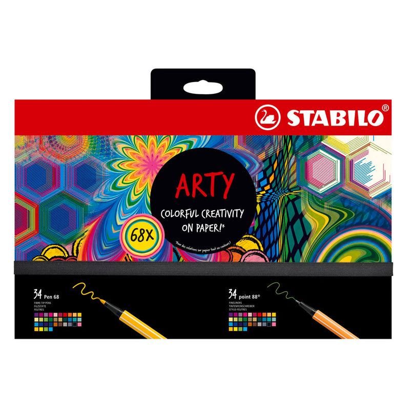 Load image into Gallery viewer, Stabilo arty hero set pen 68 stiften en point 88 fineliners - 68dlg.

