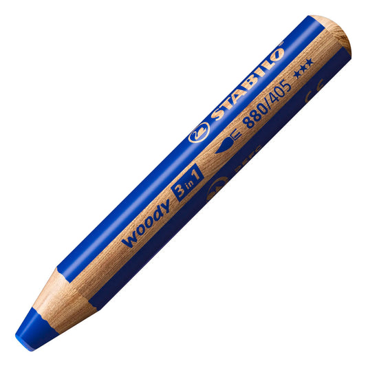 Stabilo woody 3in1 multitalent potloden - 18dlg. met puntenslijper en penseel