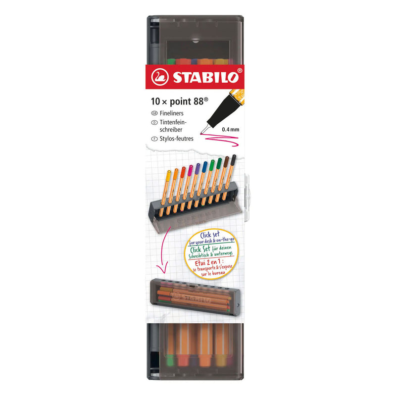 Load image into Gallery viewer, Stabilo point 88 click set fineliners - 10dlg.
