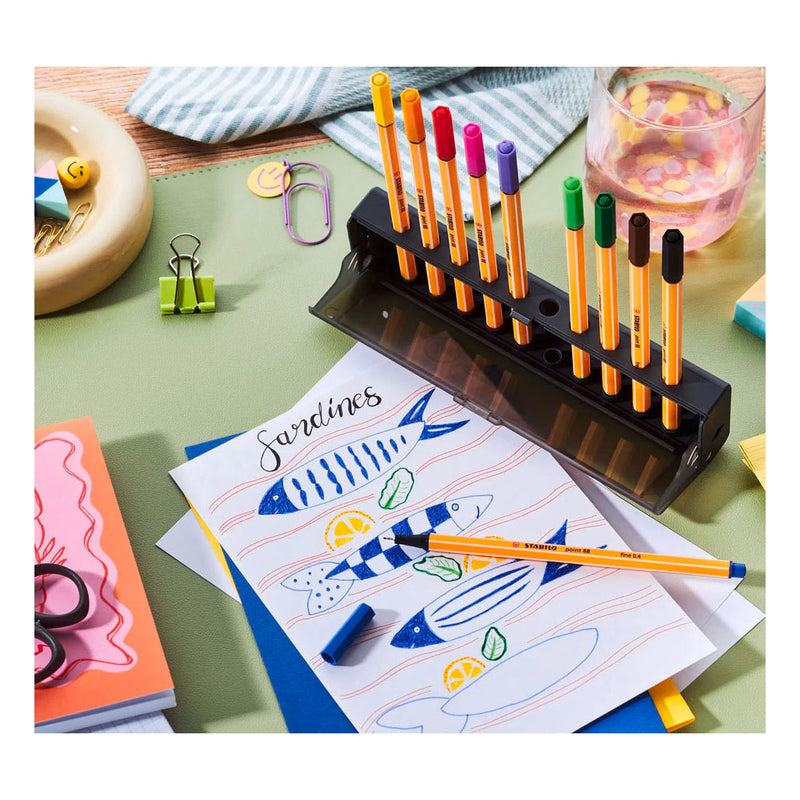 Load image into Gallery viewer, Stabilo point 88 click set fineliners - 10dlg.
