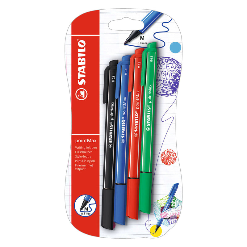 Load image into Gallery viewer, Stabilo pointmax fineliners - 4dlg.
