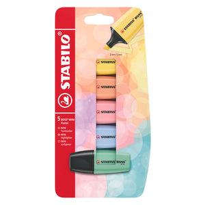 Stabilo boss mini pastel markeerstiften - 5dlg.
