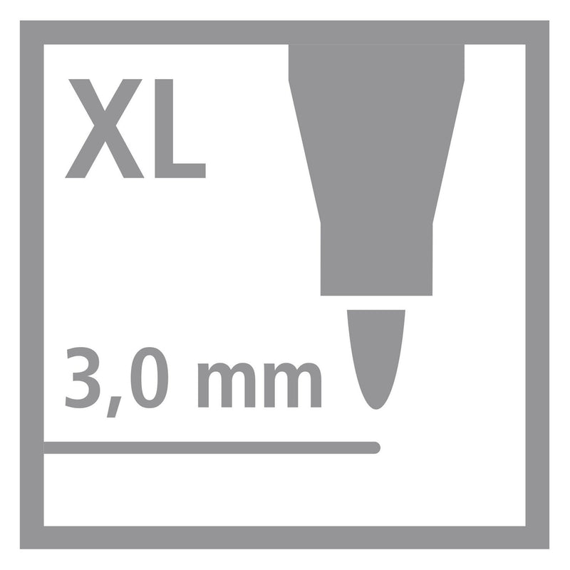 Load image into Gallery viewer, Stabilo power max - viltstift - met extra dikke punt 3,0 mm - 10 kleuren - schoolverpakking met 96 stuks
