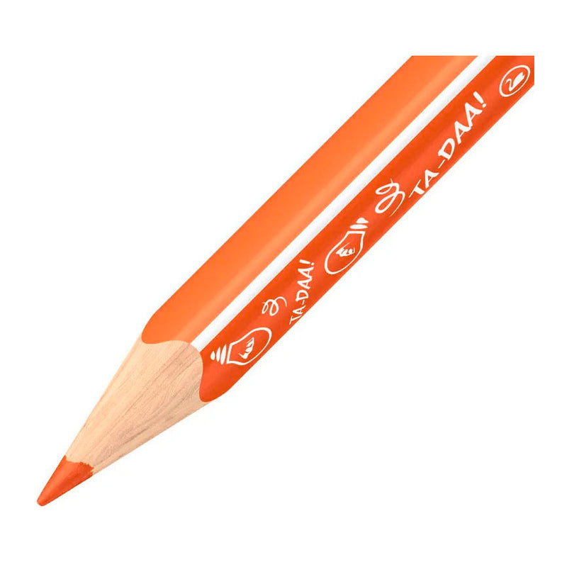 Afbeelding laden in galerijviewer, Stabilo trio thick - driekantige kleurpotloden met extra dikke kern - animal vibes - etui met 12 kleuren
