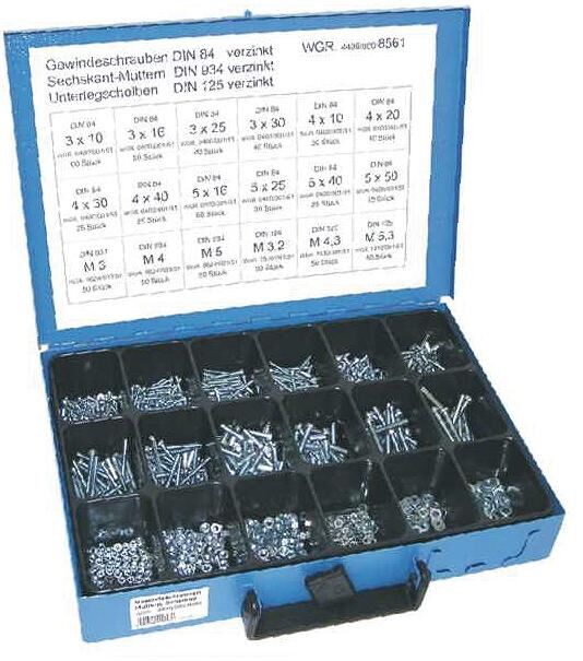 Dresselhaus bevestigingsassortiment sort.din-part 8561