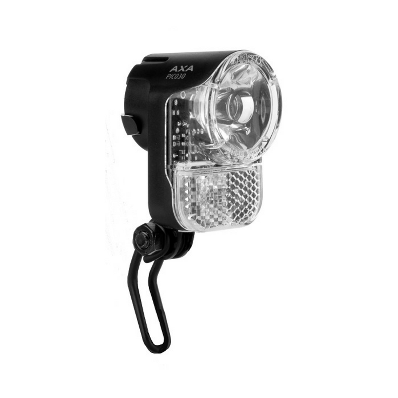 Load image into Gallery viewer, Koplamp Pico 30 Switch Aan Uit LED Dynamo Zwart
