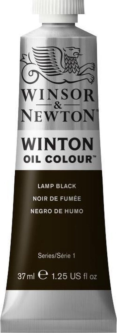 Winsor newton winton olieverf 37 ml ivoor zwart