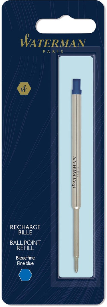 Waterman -navulling voor balpen | fijne penpunt met blauwe inkt | 1 stuk