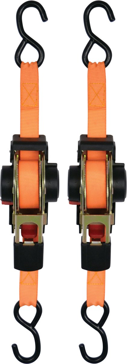 Carpoint spanband - s- vormige haken - automatisch - lengte 3 meter - breedte 25mm - tot 325 kg - 2 stuks