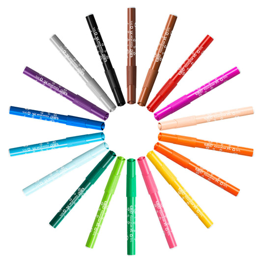Bic kids viltstift visacolor xl ecolutions 48 stiften in een metalen doos