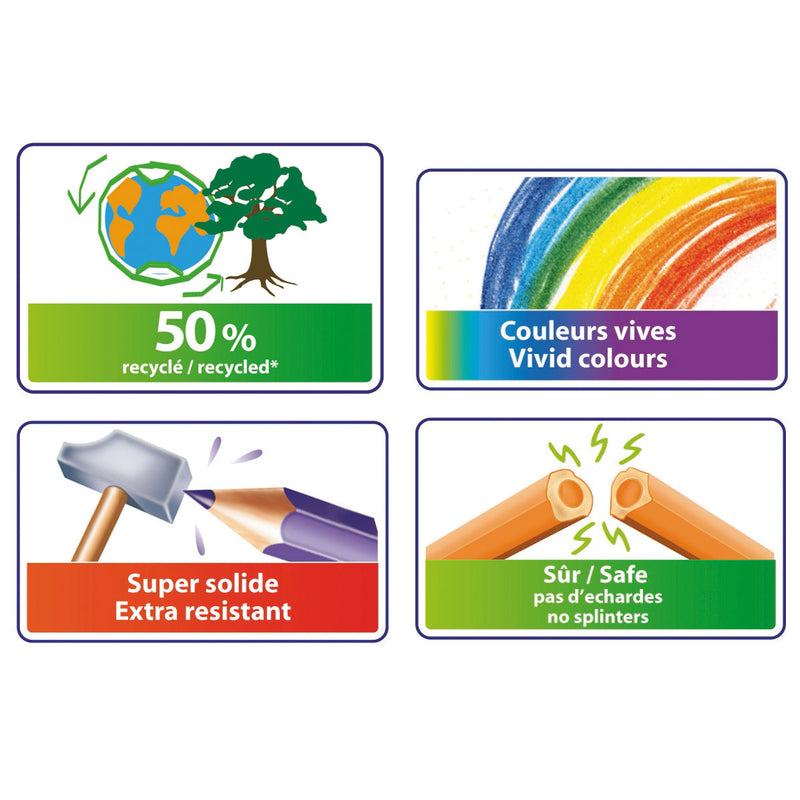 Load image into Gallery viewer, Bic kids evolution ecolutions kleurpotloden - diverse kleuren, verpakking van 12
