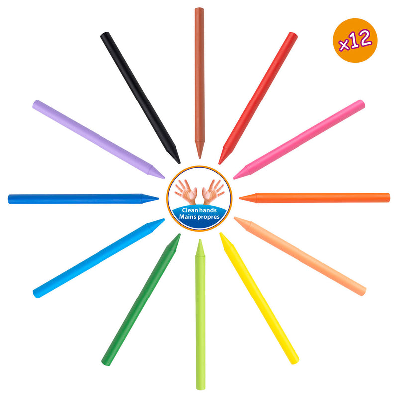 Load image into Gallery viewer, Bic kids plastidecor kleurkrijt, 12st.

