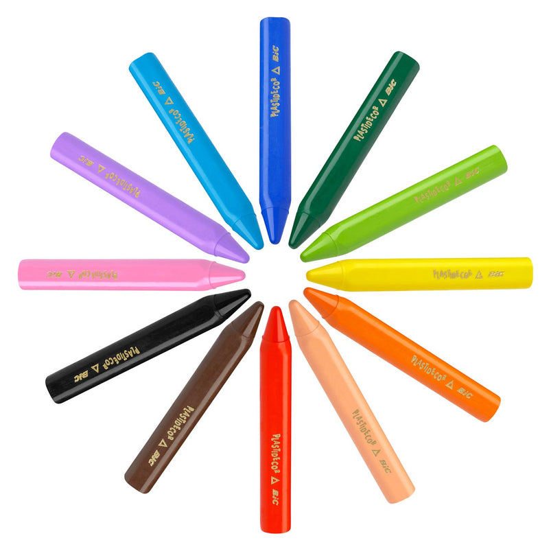 Load image into Gallery viewer, Bic kids plastidecor triangle kleurkrijt, 144st.

