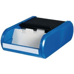 Visitekaarthouder blauw zwart