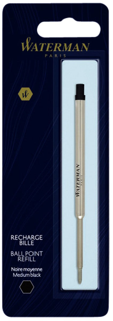 Waterman -navulling voor balpen | medium punt met zwarte inkt | 1 stuk