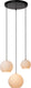 Lucide bina - hanglamp - ø 40 cm - 3xe27 - wit - japandi
