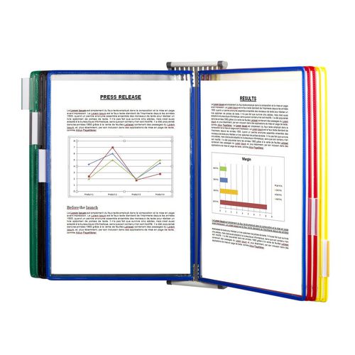Tarifold zichtpanelensysteem djois ta414109 a4 kleurenassortiment