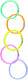 Eddy toys glow in the dark glow armband 5 stuks - glow armband met 5x connectors - glow armband voor donker - glow armband set assorti kleuren