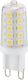 Trio stift - lichtbronnen - transparant helder - g9 - 3w - 300 lm - 3000k