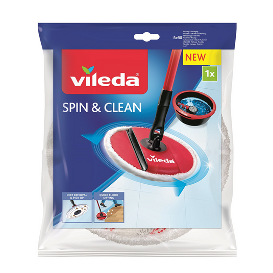Vileda spin clean vervanging - microvezelpad voor spin clean systeem