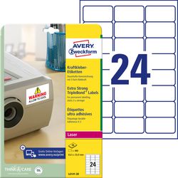 Avery multifunctionele etiketten zweckform l6141-20 480 stuks