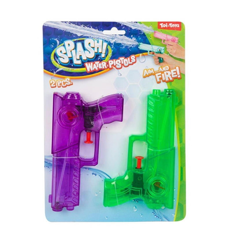 Load image into Gallery viewer, Toi-toys toi toys splash transparant waterpistool set a 2 stuks 2 assorti
