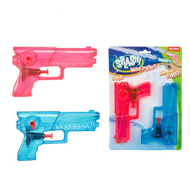 Toi-toys toi toys splash transparant waterpistool set a 2 stuks 2 assorti