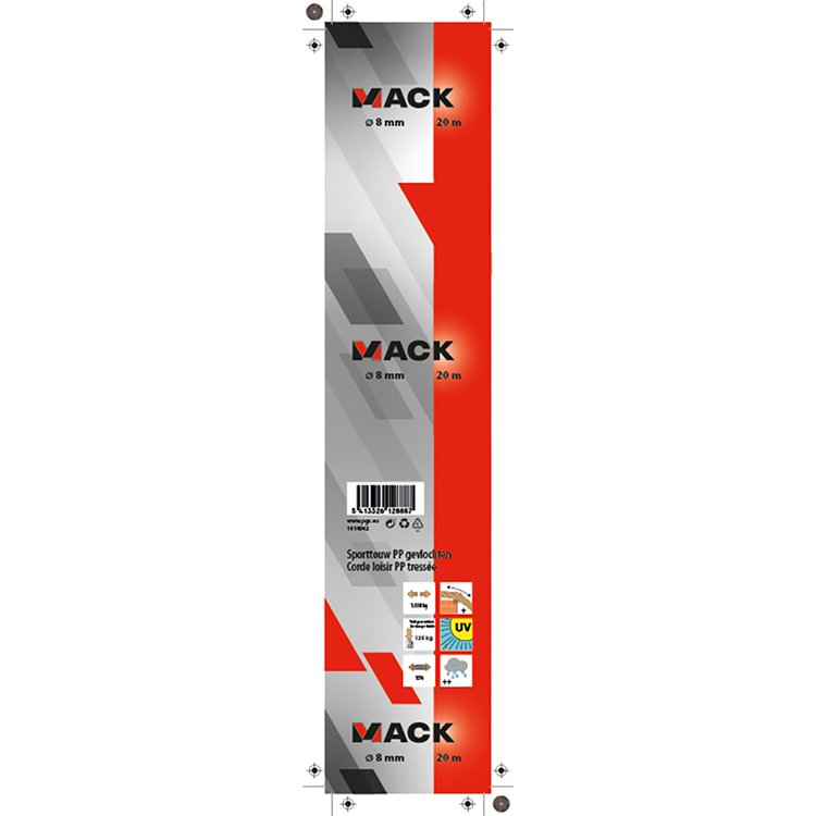 Load image into Gallery viewer, Mack 1014942 - sporttouw pp gevlochten streng8mm 20m | 5 stuks

