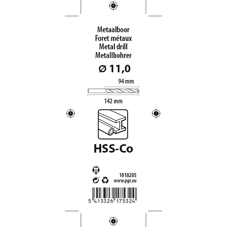 Load image into Gallery viewer, Mack 1018205 - metaalboor hss co5% din 338 ø 11,0 x 142 mm | 5 stuks
