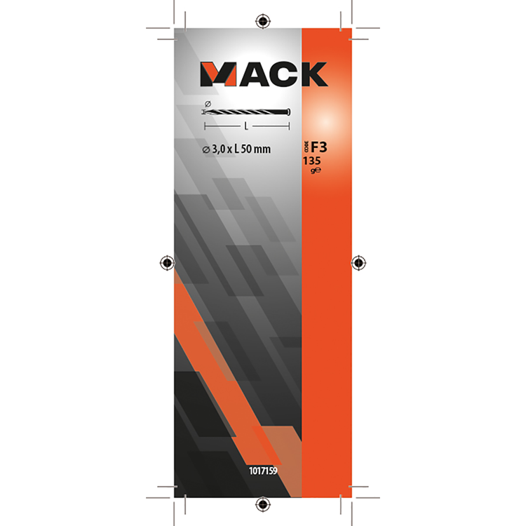 Load image into Gallery viewer, Mack 1017159 - getorste nagel pk verzinkt 135gr 3,0 x 50 mm | 5 stuks
