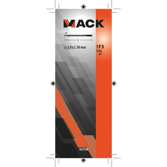 Mack 1017159 - getorste nagel pk verzinkt 135gr 3,0 x 50 mm | 5 stuks
