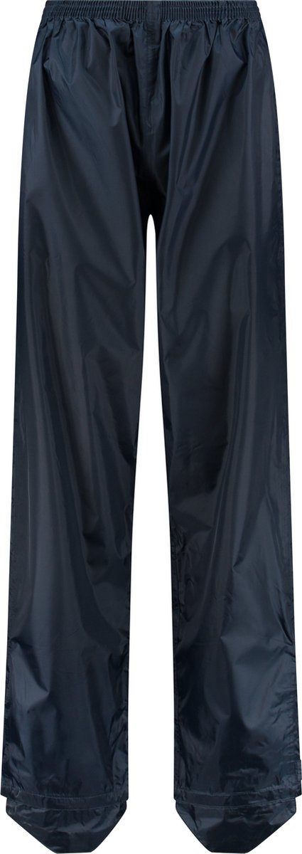 Ralka regenbroek waterdicht en met schoenbeschermer - volwassenen - blauw - maat s
