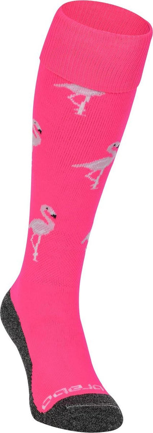 Brabo bc8460a socks flamingo neon pink unisex sportsokken - neon pink 27-30