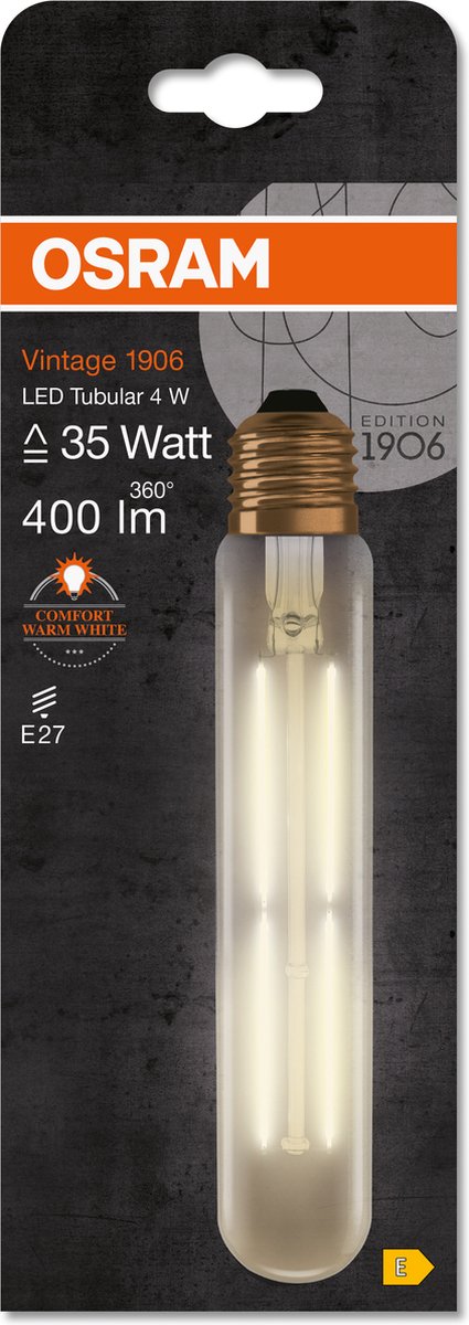 Osram led filament e27 - 4w (35w) - warm wit licht - niet dimbaar