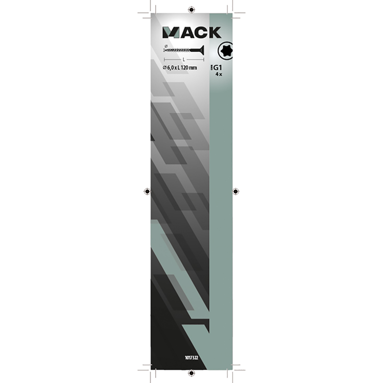 Load image into Gallery viewer, Mack 1017322 - spaanplschr.vzkop-zelfb. geelverz. 4 st 6,0 x 120 mm | 5 stuks
