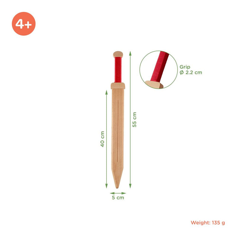 Load image into Gallery viewer, Woodsy houten romeins zwaard 53,5x6x5 cm

