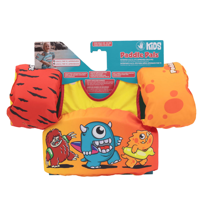 Load image into Gallery viewer, Paddle pal zwemvest monsters, 3-6 jaar
