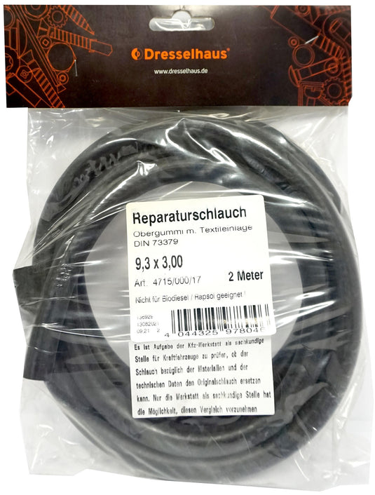 Dresselhaus brandstofslang 4715 fuel hoses 7.5x3 2m 7.5x12.5 top rubber 2 mt