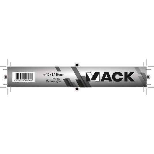 Mack 1017430 - houtdraadbout staal verzinkt 1 st 12 x 140 mm | 10 stuks