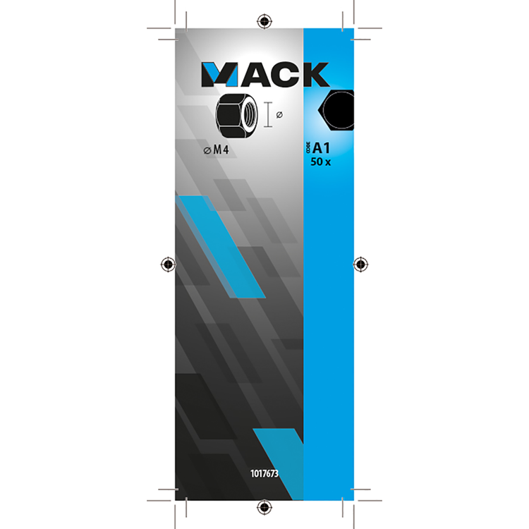 Load image into Gallery viewer, Mack 1017673 - zeskant moer staal verzinkt 50 st m 4 | 10 stuks
